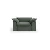 Nomad couch cover: loveseat, linen, army green - Image 2