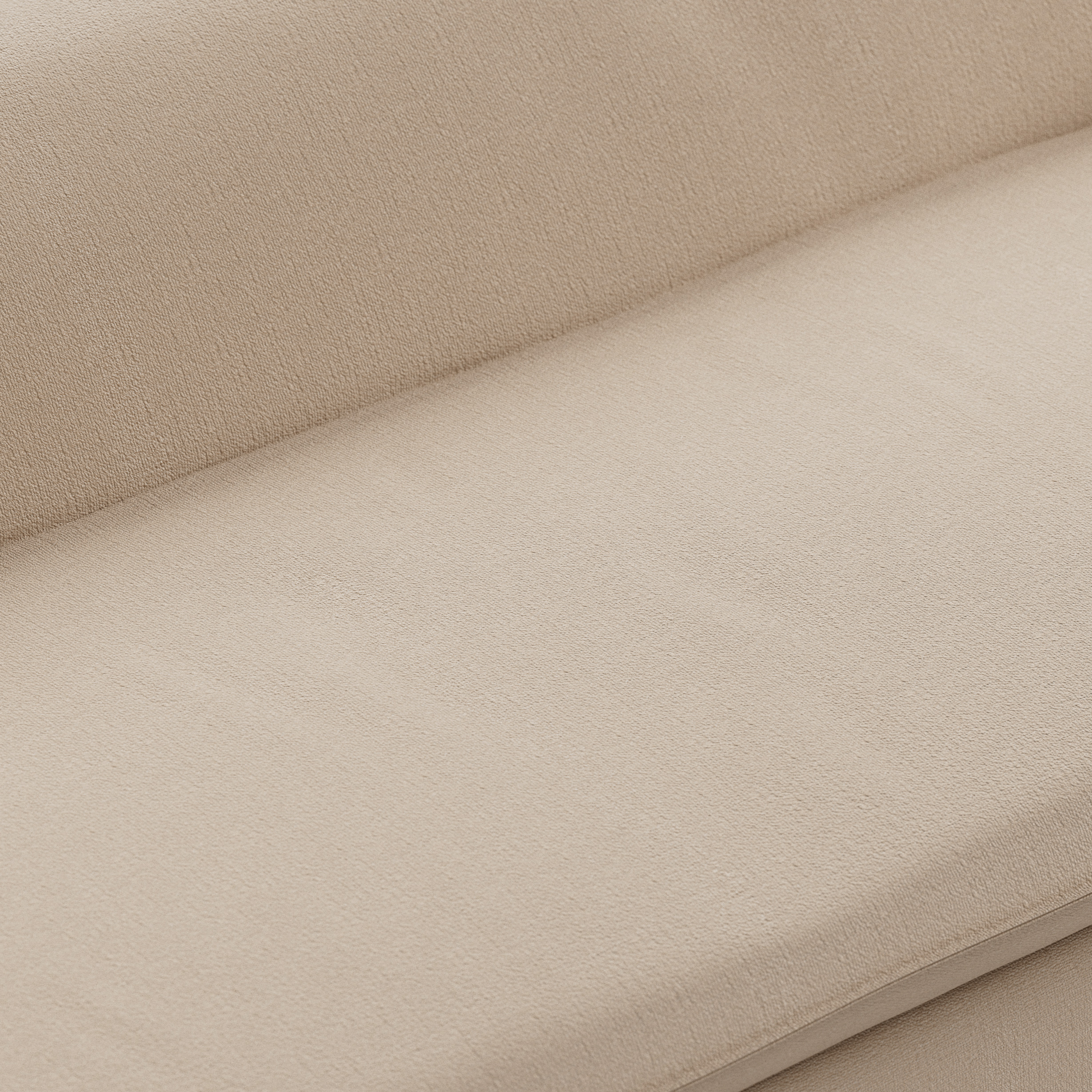 Nomad couch cover: 305cm, knotted, beige - Image 4