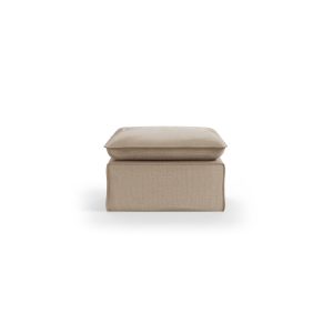 Alternative view of Nomad couch cover: hocker, knotted, beige
