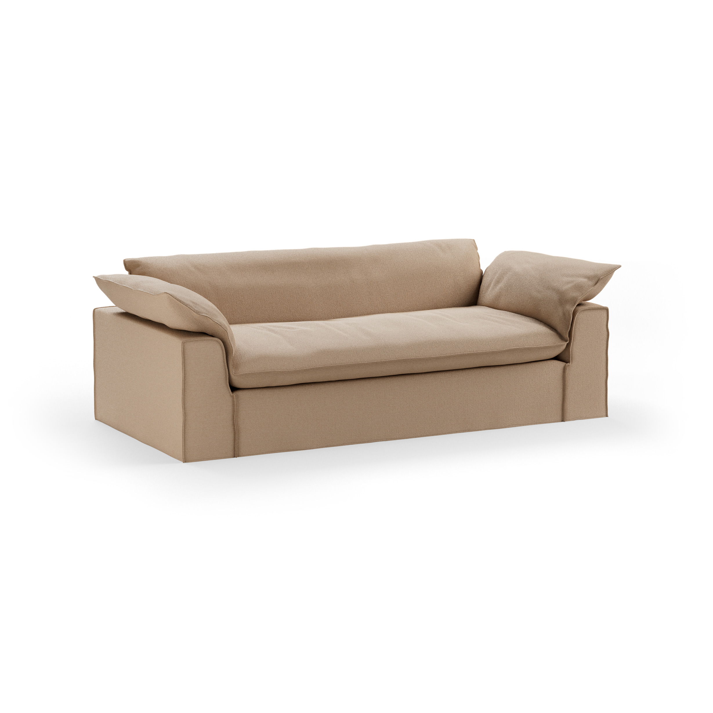 Nomad couch cover: 244cm, knotted, sand - Image 3
