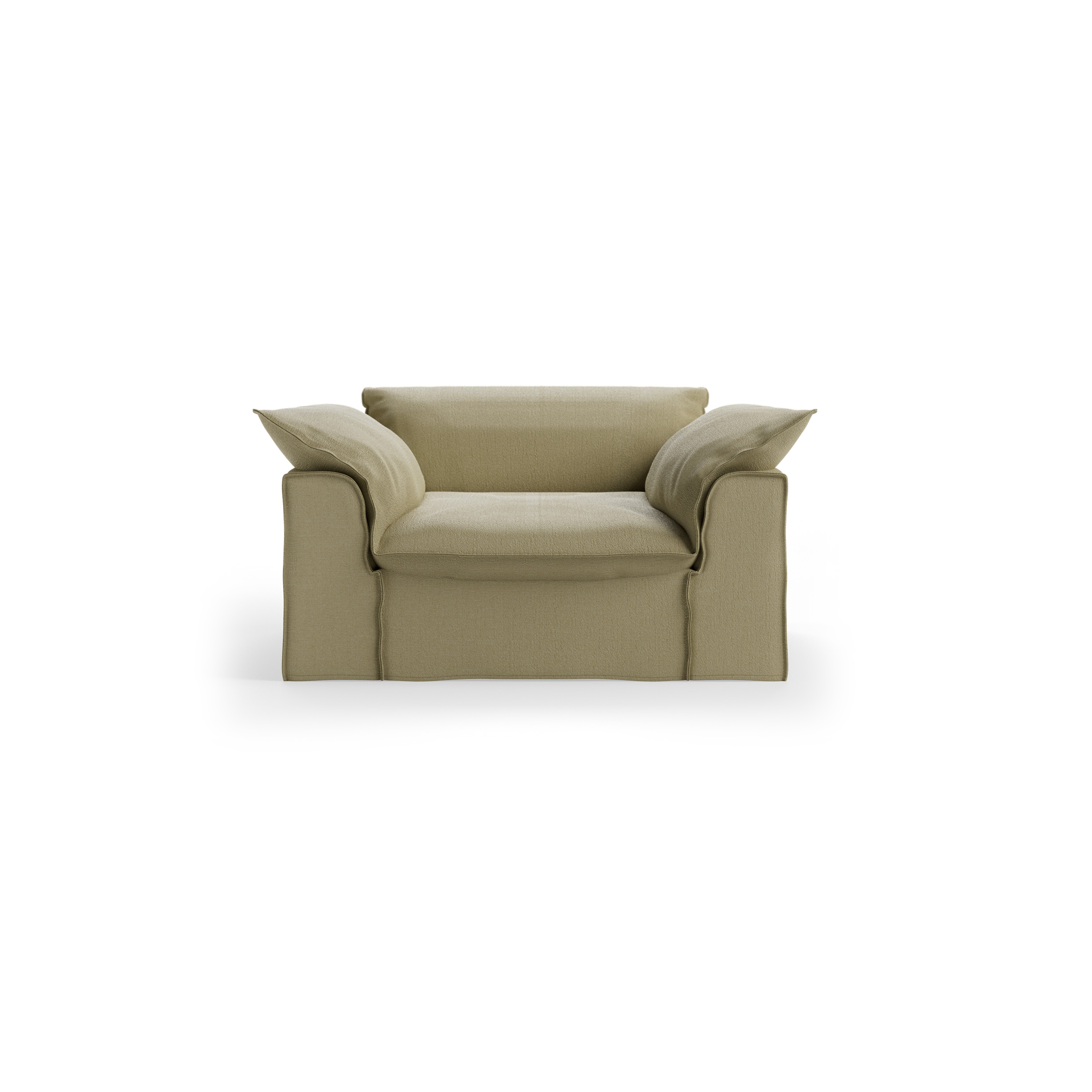 Nomad couch cover: loveseat, knotted, sage - Image 2