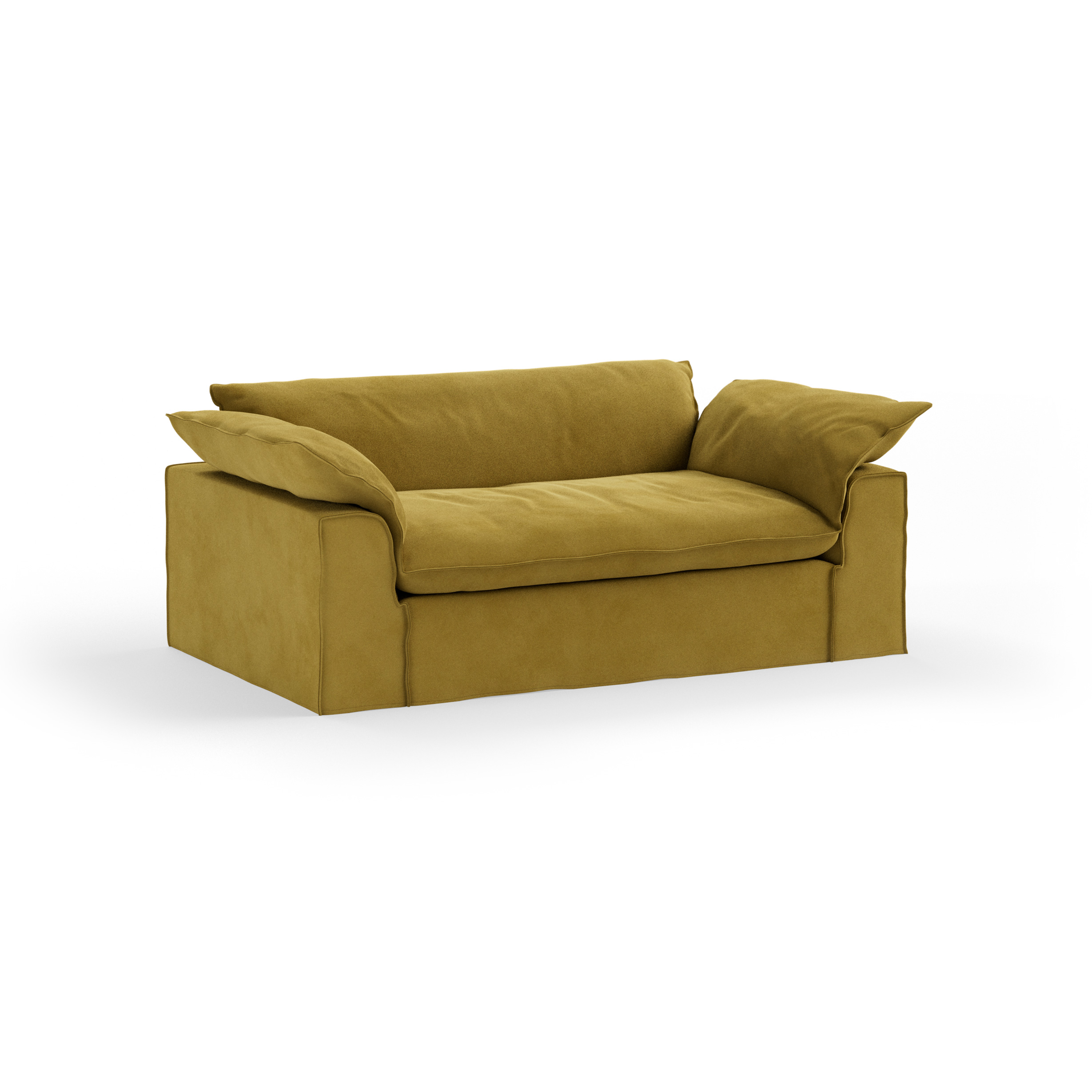 Nomad couch cover: 204cm, royal velvet, thai curry - Image 3