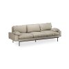 Retro sofa: 4-seats, pure, ivory - Image 2