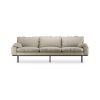 Retro sofa: 4-seats, pure, ivory