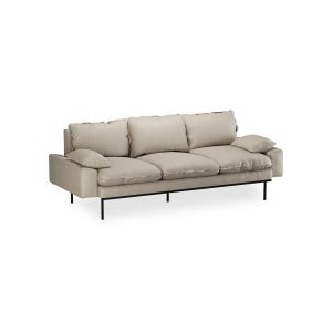 Alternative view of Retro sofa: 3-seats, pure, ivory