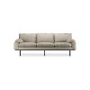Retro sofa: 3-seats, pure, ivory