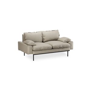 Alternative view of Retro sofa: 2-seats, pure, ivory