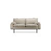 Retro sofa: 2-seats, pure, ivory