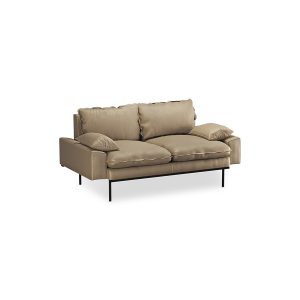 Alternative view of Retro sofa: 2-seats, pure, earth