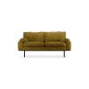 Retro sofa: 2-seats, royal velvet, olive