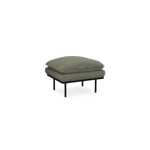 Alternative view of Retro sofa: hocker, linen, army green