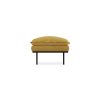 Retro sofa: hocker, linen, burnt ochre