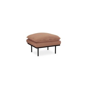 Alternative view of Retro sofa: hocker, linen, dusty rose