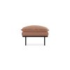 Retro sofa: hocker, linen, dusty rose