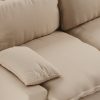Retro sofa: 3-seats, knotted, beige - Image 3