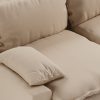 Retro sofa: 2-seats, knotted, beige - Image 3
