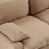 Retro sofa: 3-seats, knotted, sand - Image 3