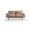 Retro sofa: 2-seats, knotted, sand