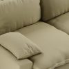 Retro sofa: 3-seats, knotted, sage - Image 3
