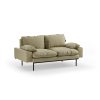 Retro sofa: 2-seats, knotted, sage - Image 2