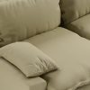 Retro sofa: 2-seats, knotted, sage - Image 3