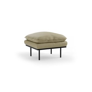 Alternative view of Retro sofa: hocker, knotted, sage