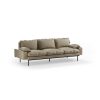 Retro sofa: 4-seats, deco, pebble - Image 2