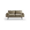 Retro sofa: 2-seats, deco, pebble