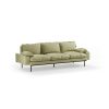 Retro sofa: 4-seats, deco, sage - Image 2