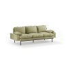 Retro sofa: 3-seats, deco, sage - Image 2