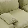 Retro sofa: 2-seats, deco, sage - Image 3
