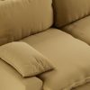 Retro sofa: 3-seats, cocoon, beige - Image 3