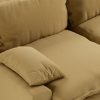Retro sofa: 2-seats, cocoon, beige - Image 3
