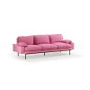 Retro sofa: 4-seats, cotton, candy - Image 2