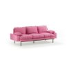 Retro sofa: 3-seats, cotton, candy - Image 2