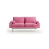 Retro sofa: 2-seats, cotton, candy