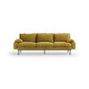 Retro sofa: 4-seats, royal velvet, thai curry