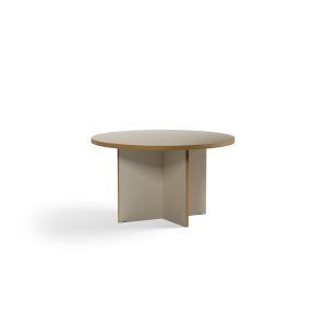 Alternative view of Dining table, cream, round 130cm