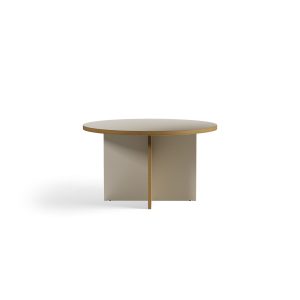 Dining table, cream, round 130cm