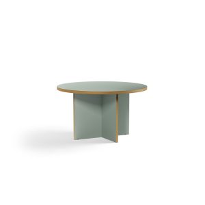 Alternative view of Dining table, pale green, round 130cm