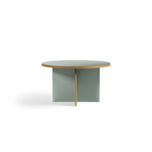 Dining table, pale green, round 130cm