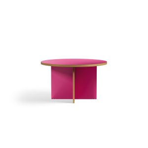 Dining table, raspberry, round 130cm