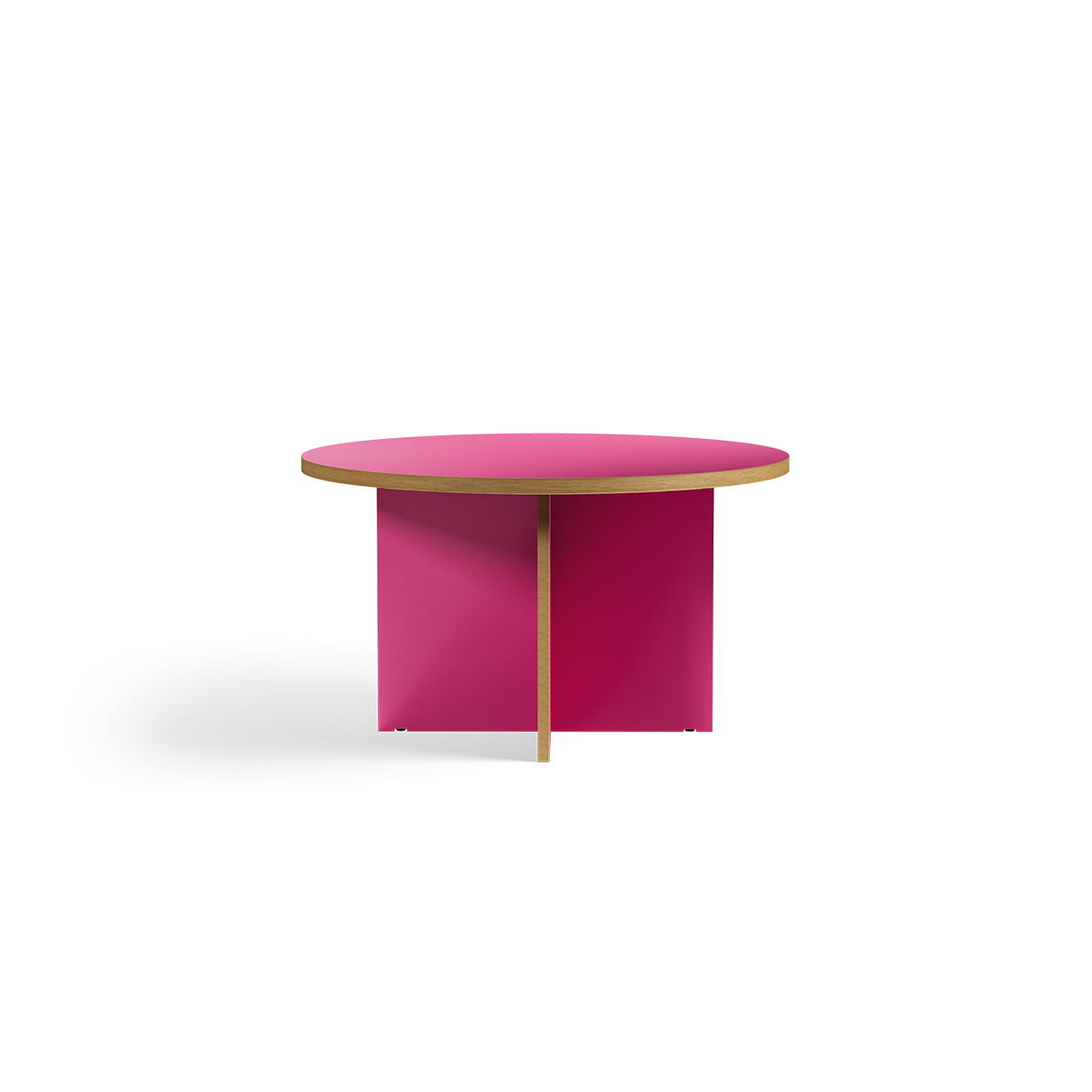 Dining table, raspberry, round 130cm