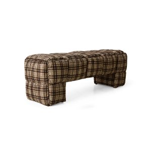 Alternative view of Puffy lobby bench, farmhouse