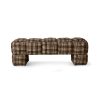 Puffy lobby bench, farmhouse