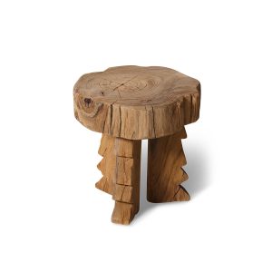 Alternative view of Carved wooden stool