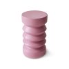 Stoneware side table, rouge - Image 2
