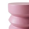 Stoneware side table, rouge - Image 3