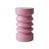 Stoneware side table, rouge