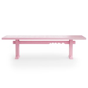 Forma dining table, rectangular 280cm, very pink